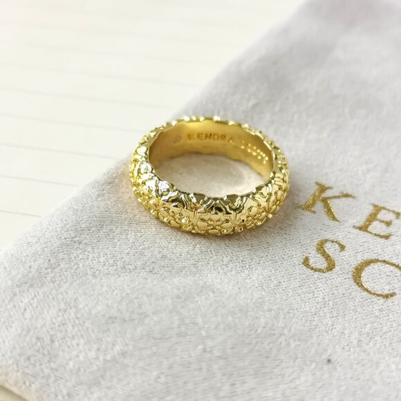 Kendra Scott jewelry - Harper Gold Plated Band Ring Size 7 - Picture 1 of 3